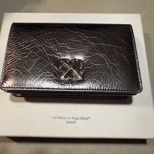 Off-White Metallic Black Crossbody Bag